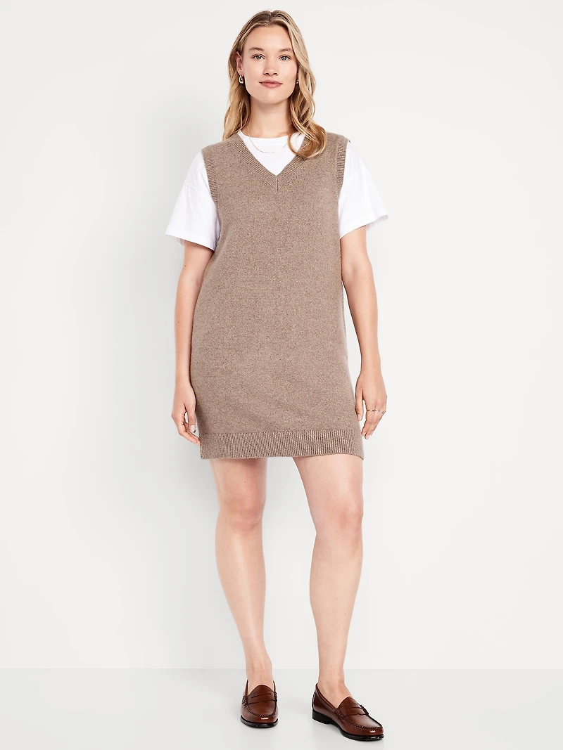 SoSoft Sleeveless Mini Sweater Dress