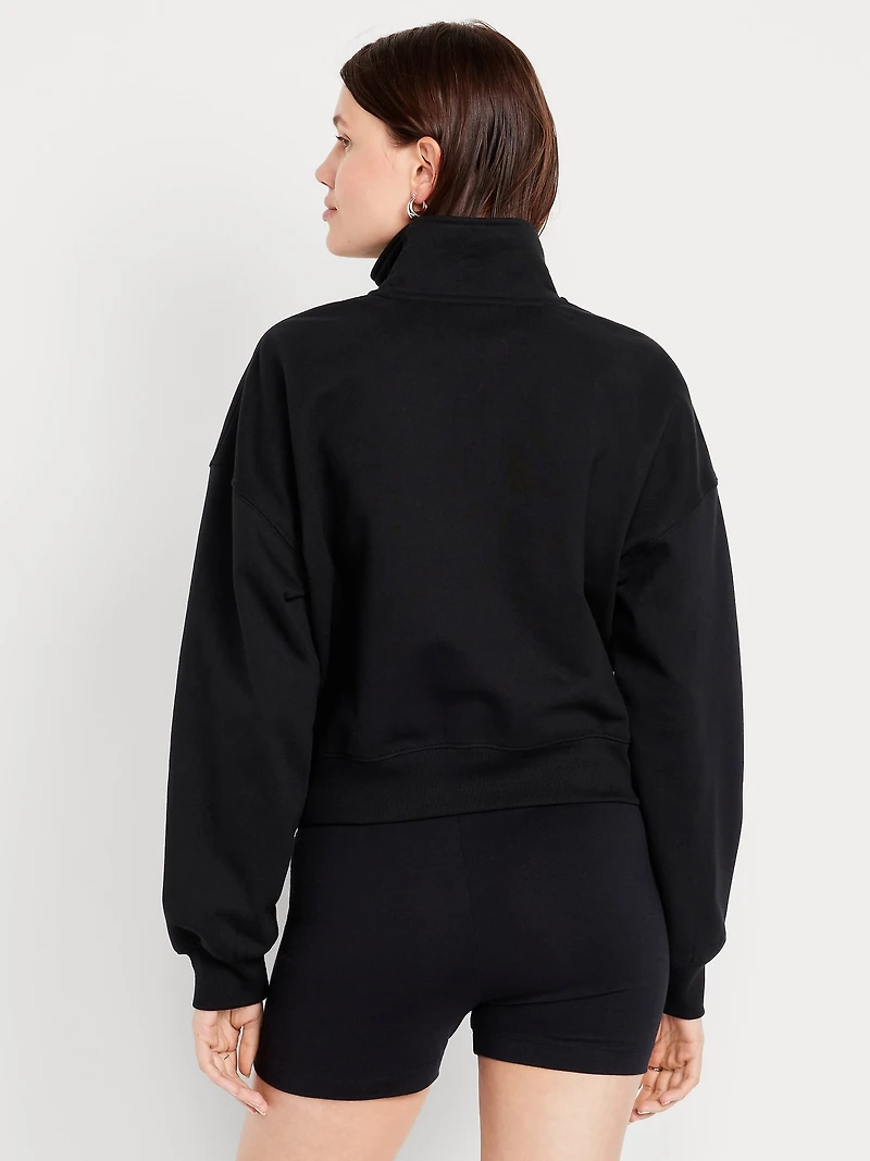 Detroit Lions Oversized Half-Zip Sweatshirt