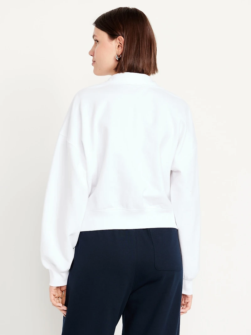 Buffalo Bills Oversized Half-Zip Sweatshirt