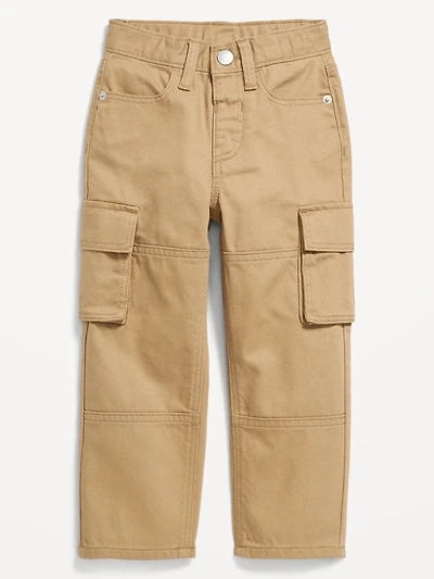 Baggy Barrel-Leg Cargo Jeans for Toddler Boys