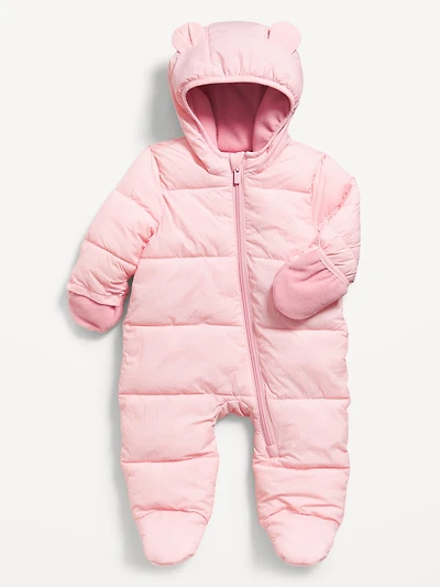 Unisex Water-Resistant Frost Free Puffer Snowsuit for Baby