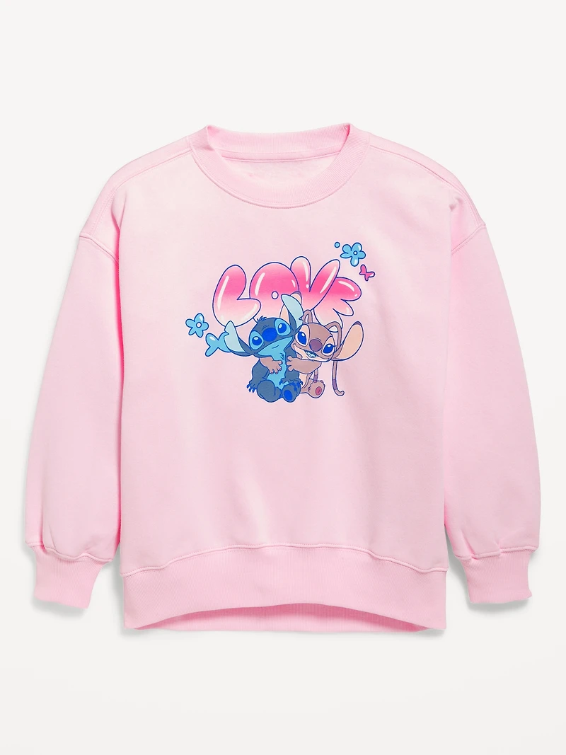 Disney© Lilo & Stitch Oversized Graphic Tunic Sweatshirt for Girls