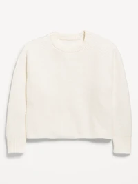 SoSoft Long-Sleeve Ribbed Sweater for Girls