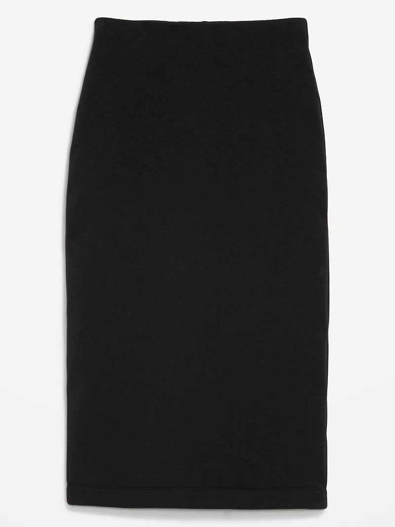 Extra High-Waisted Bounce Fleece Midi Skirt