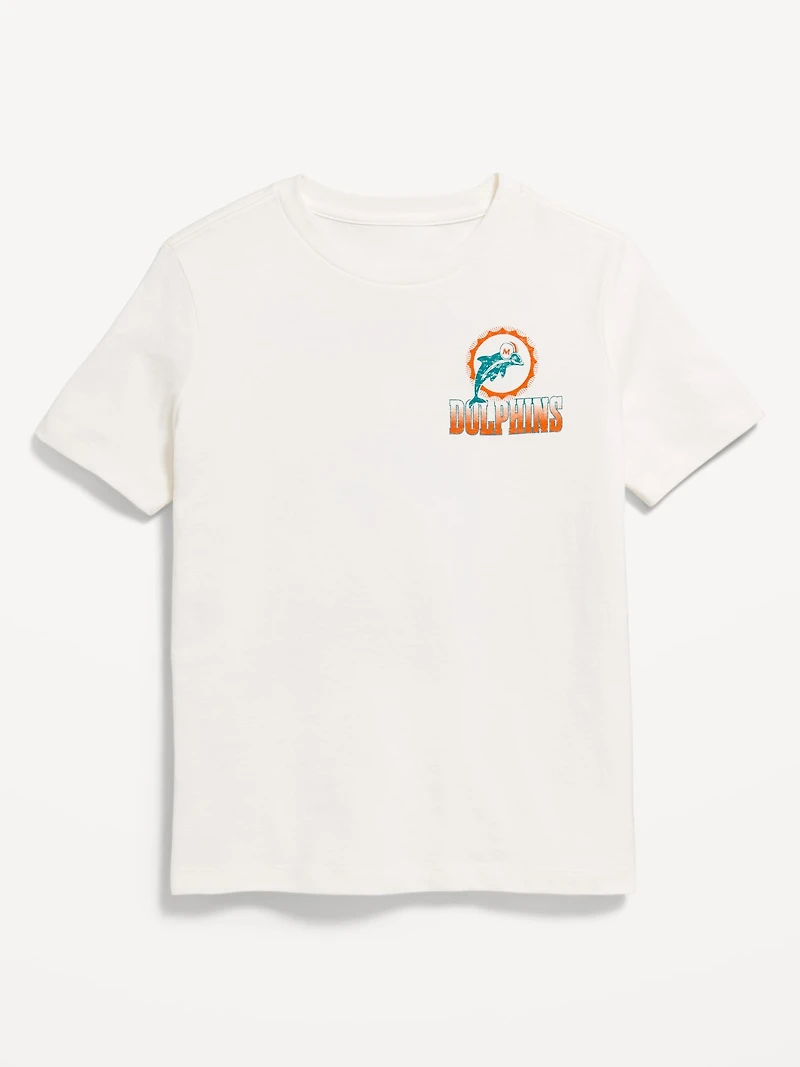 Miami Dolphins Gender-Neutral Graphic T-Shirt for Kids