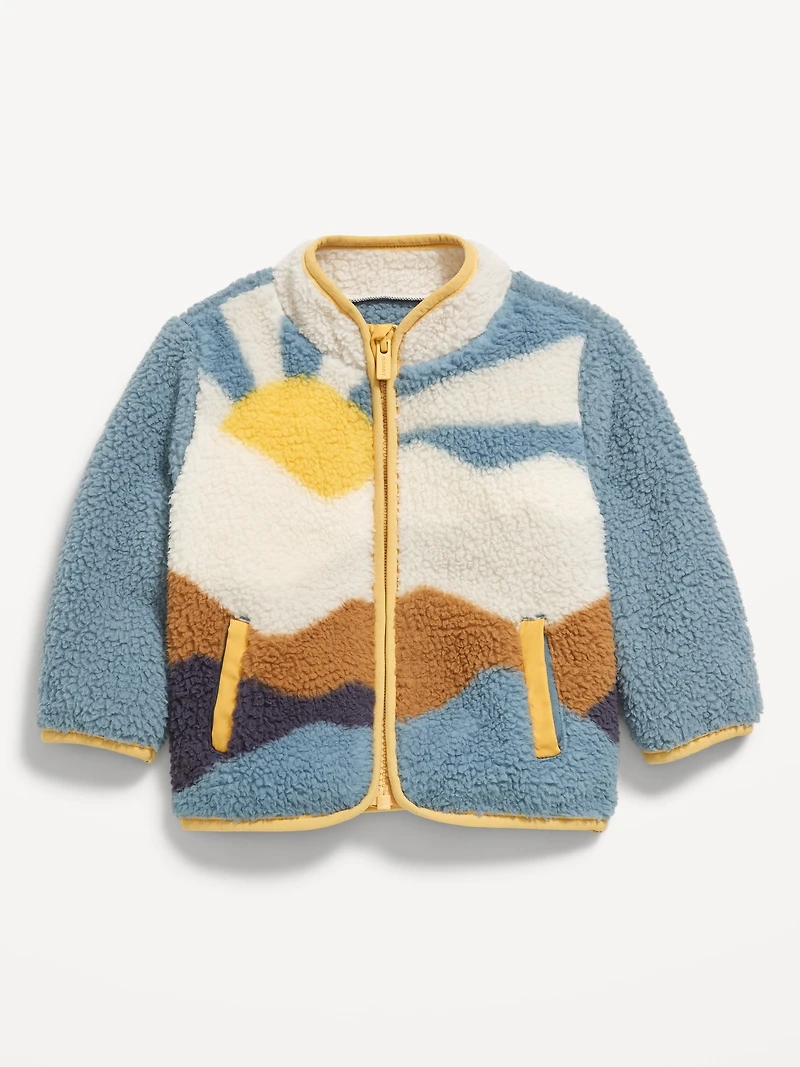 Sherpa Zip-Front Jacket for Baby
