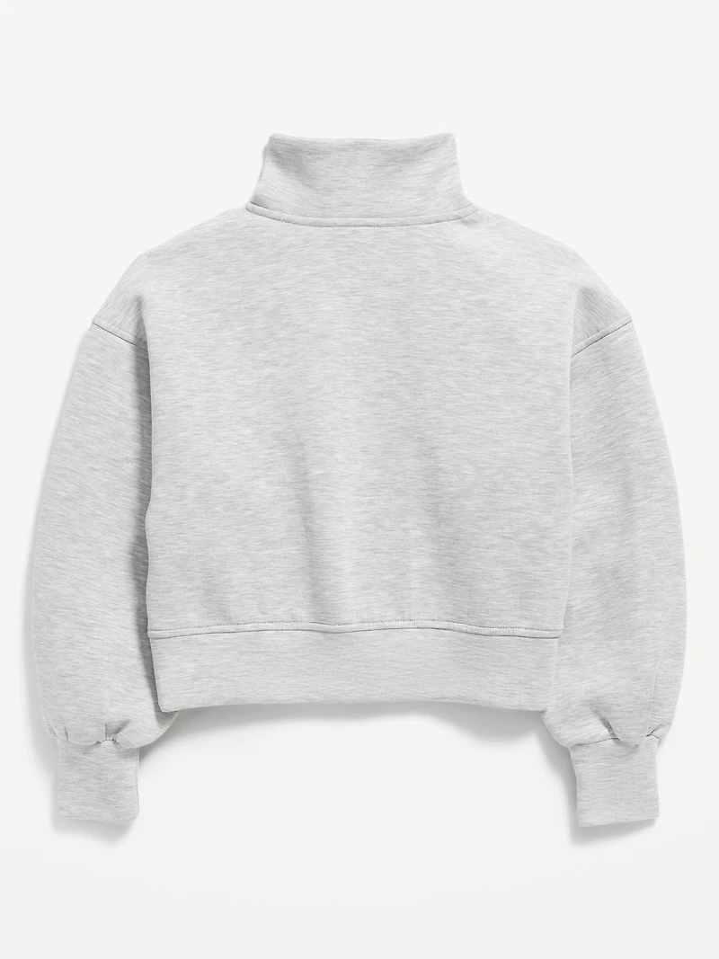 Half-Zip Bounce Fleece Pullover Sweatshirt for Girls