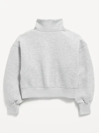 Half-Zip Bounce Fleece Pullover Sweatshirt for Girls