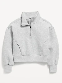 Half-Zip Bounce Fleece Pullover Sweatshirt for Girls