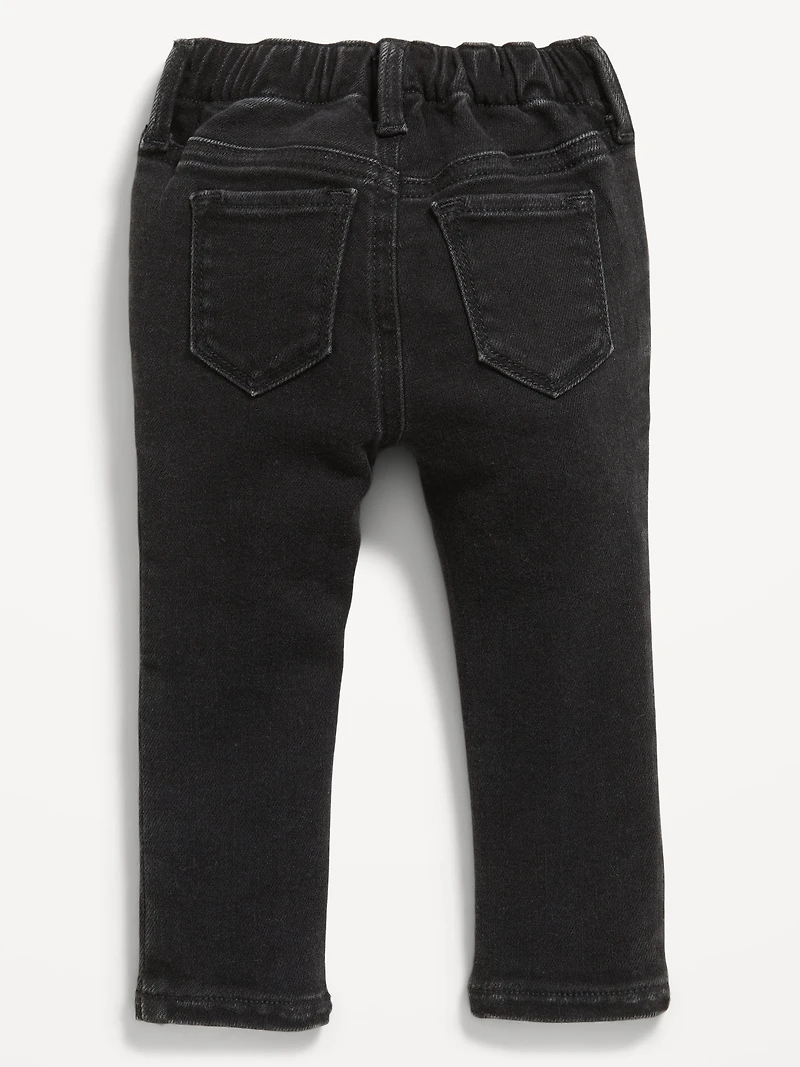 High-Waisted Embroidered Rockstar 360° Stretch Jeggings for Toddler Girls