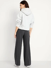 Mid-Rise Jersey Super Wide-Leg Leggings