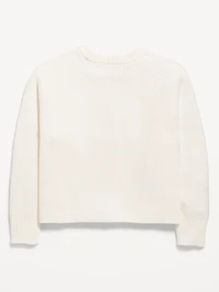 SoSoft Long-Sleeve Ribbed Sweater for Girls