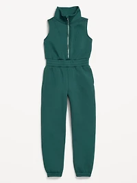 Bounce Fleece Sleeveless Zip-Front Jumpsuit for Girls