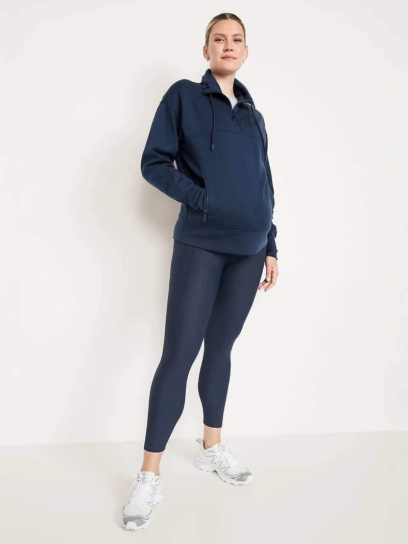 Maternity Full Panel PowerSoft 7/8 Rib Leggings