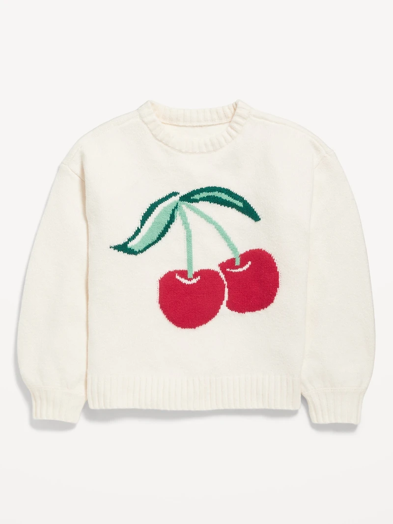 Oversized Crew-Neck Sweater for Girls