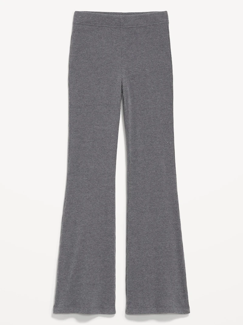 High-Waisted Fashion Ribbed Flare Leggings