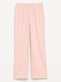 High-Waisted Cozy Rib Pajama Pants
