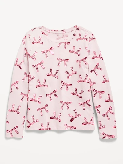 Softest Printed Long-Sleeve T-Shirt for Girls
