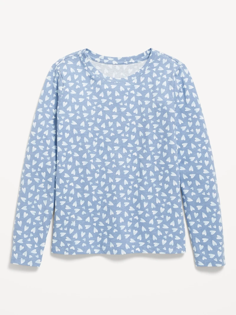 Softest Printed Long-Sleeve T-Shirt for Girls