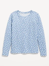 Softest Printed Long-Sleeve T-Shirt for Girls