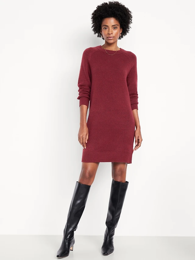 american eagle red sweater dress American Eagle Outfitters | Dresses | American Eagle Outfitters Ribbed Knit Maroon Long Sleeve Sweater Dress Medium