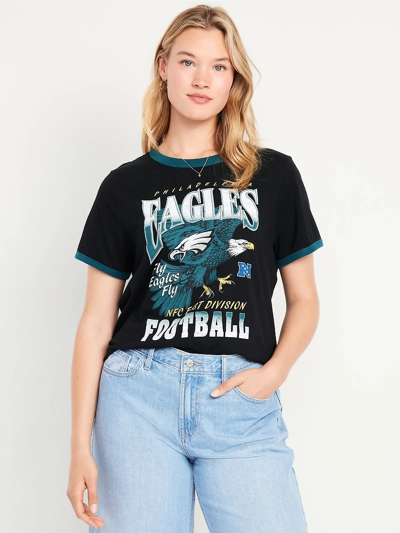 Philadelphia Eagles EveryWear Crew-Neck Ringer T-Shirt