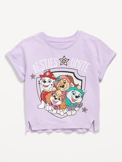 Dolman-Sleeve Licensed Graphic T-Shirt for Toddler Girls