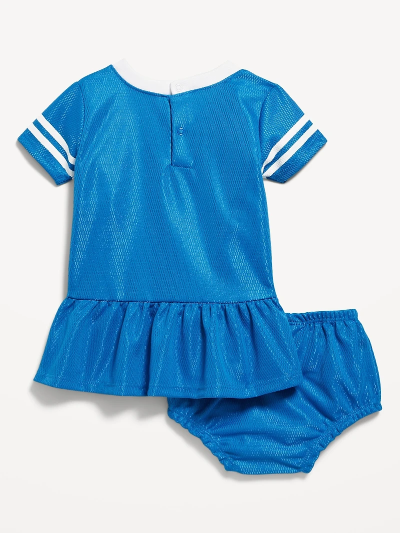 Detroit Lions Graphic Mesh Dress and Shorts Set for Baby