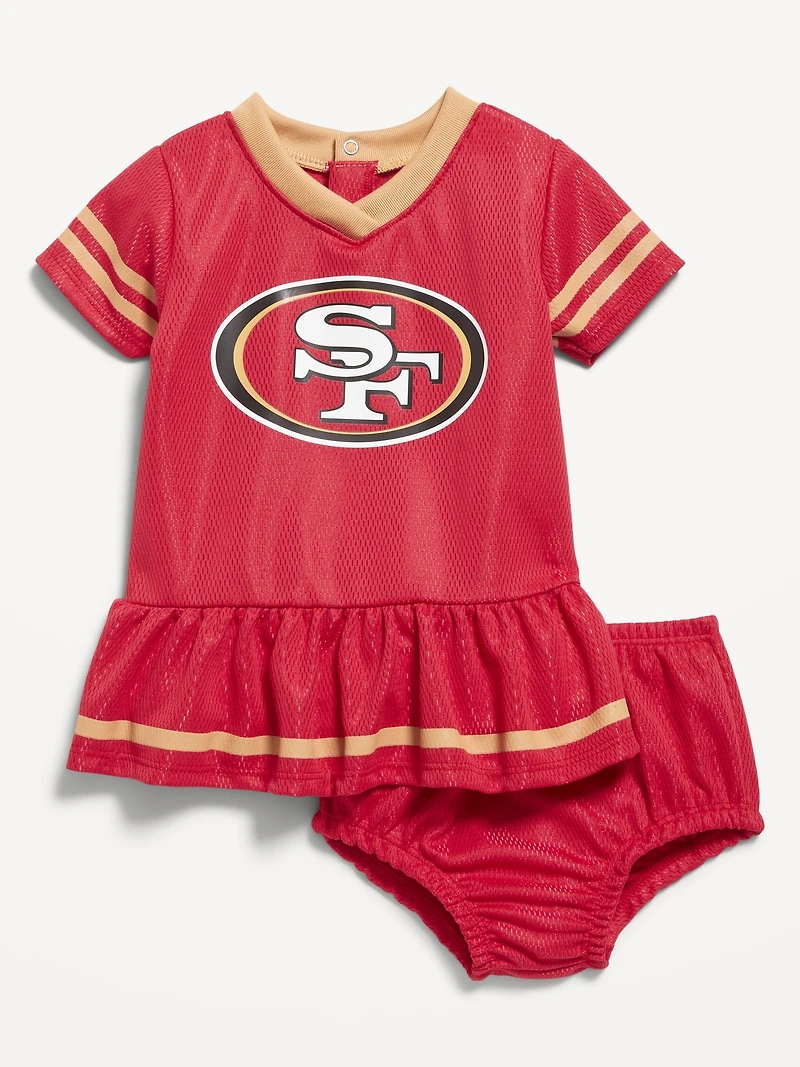 San Francisco 49ers Graphic Mesh Dress and Shorts Set for Baby