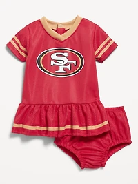 San Francisco 49ers Graphic Mesh Dress and Shorts Set for Baby