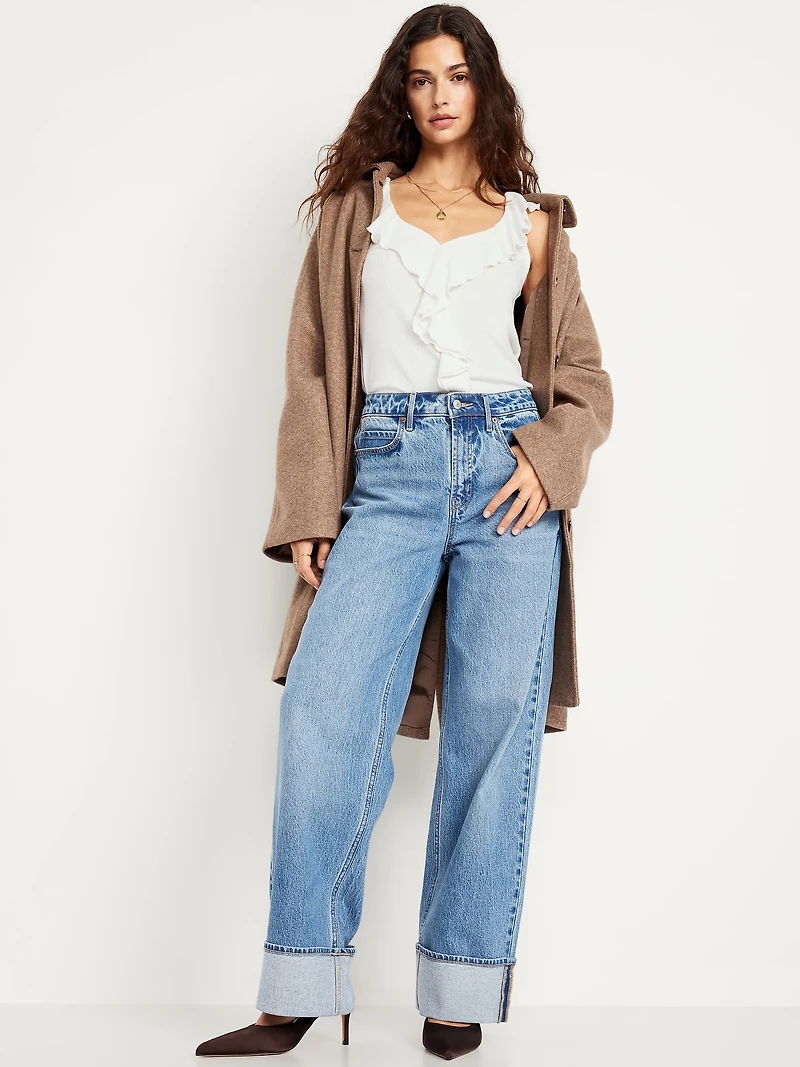 Sleeveless Ruffle Top