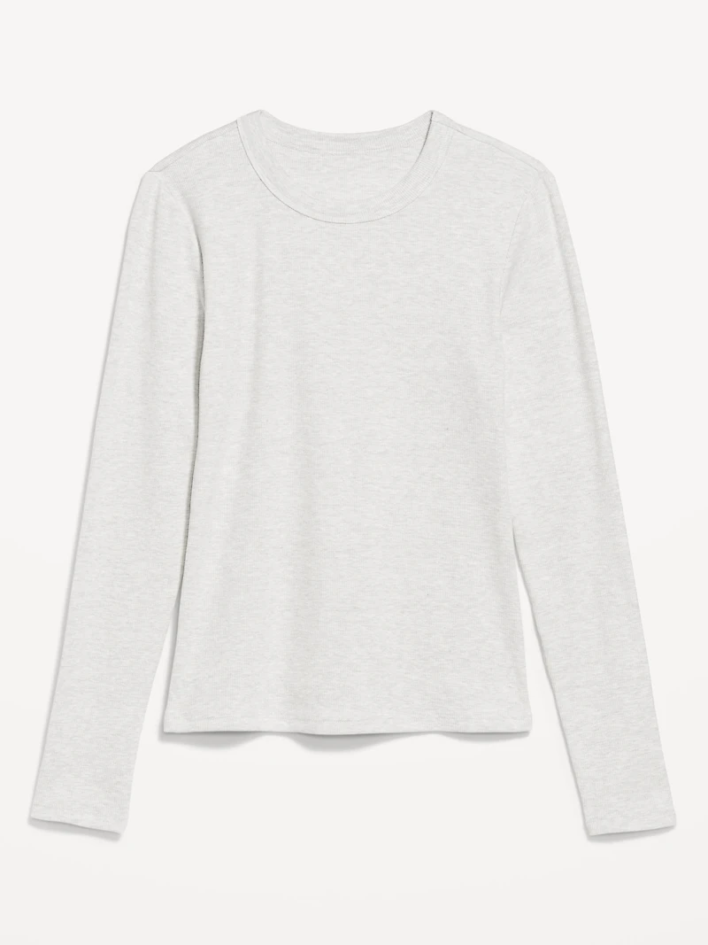 Snug Crew-Neck Long-Sleeve T-Shirt