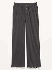 High-Waisted Cozy Rib Pajama Pants
