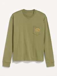 Heavyweight Long-Sleeve Logo-Graphic T-Shirt