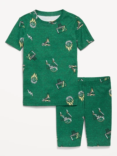 Printed Snug-Fit Pajama Set for Boys