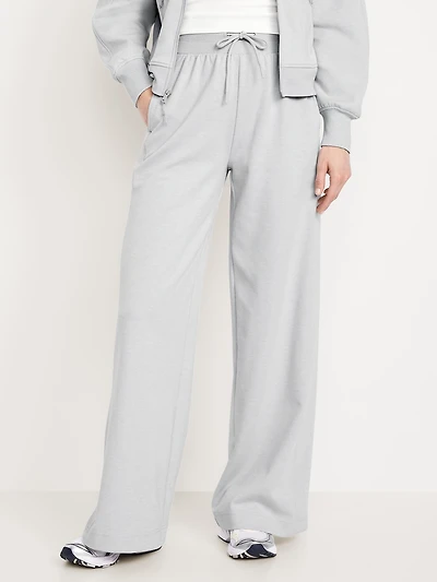 Extra High-Waisted Dynamic Fleece Wide-Leg Sweatpants
