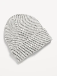 Rib-Knit Cuffed Beanie for Women