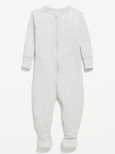 Snug-Fit 2 Way Zip Footed One-Piece for Baby