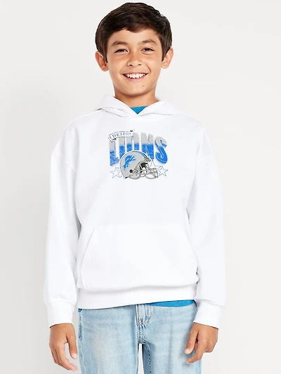 Detroit Lions Oversized Pullover Hoodie for Boys