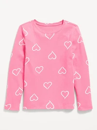 Softest Printed Long-Sleeve T-Shirt for Girls