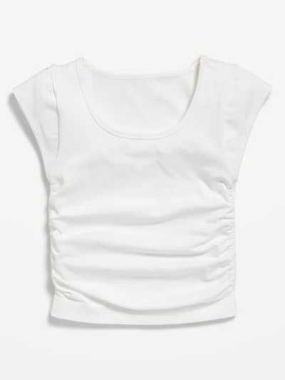 Fitted Ruched Seamless Performance Top for Girls