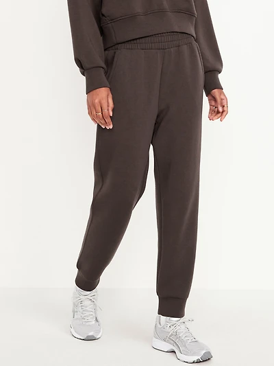 High-Waisted Bounce Fleece Jogger Sweatpants