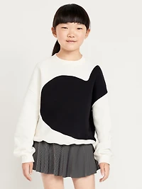 Oversized Graphic Tunic Sweatshirt for Girls