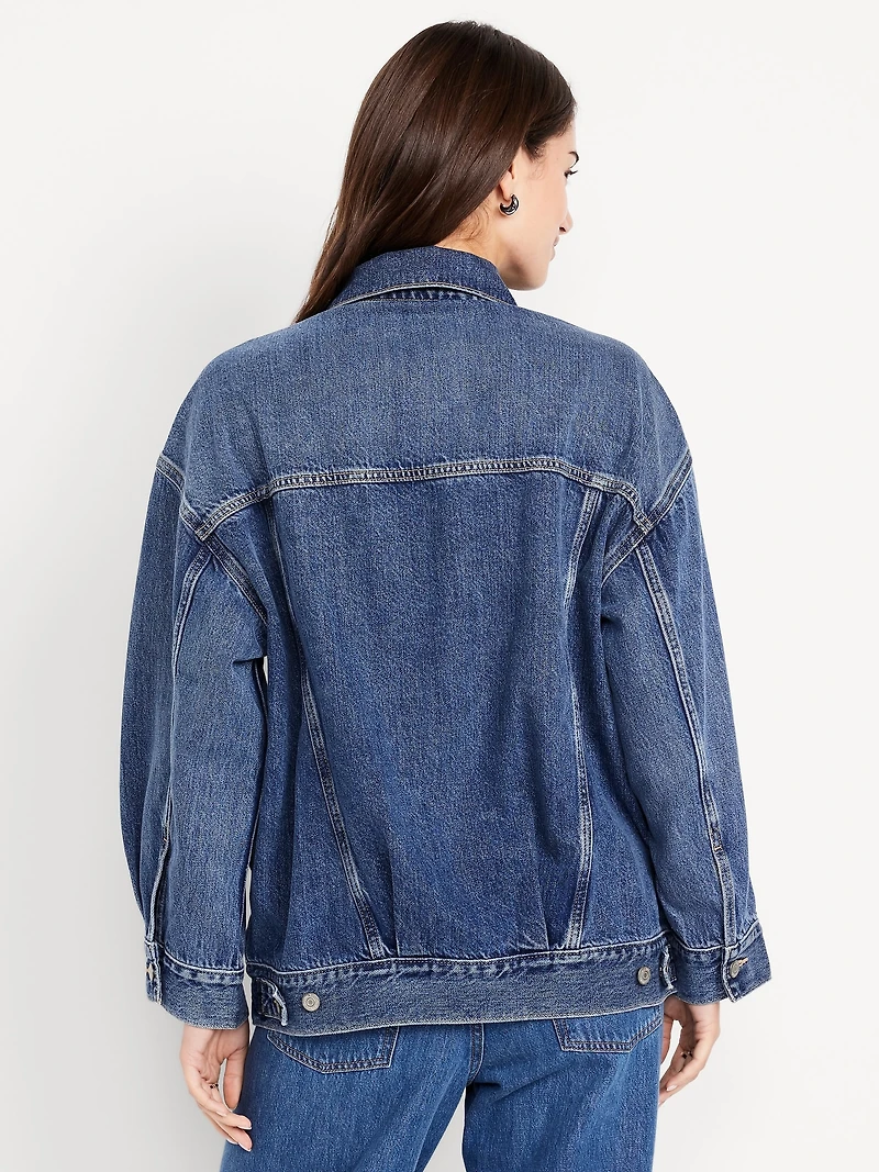 Oversized Jean Trucker Jacket