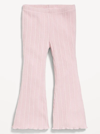 Cozy Ribbed Flare-Leg Leggings for Toddler Girls