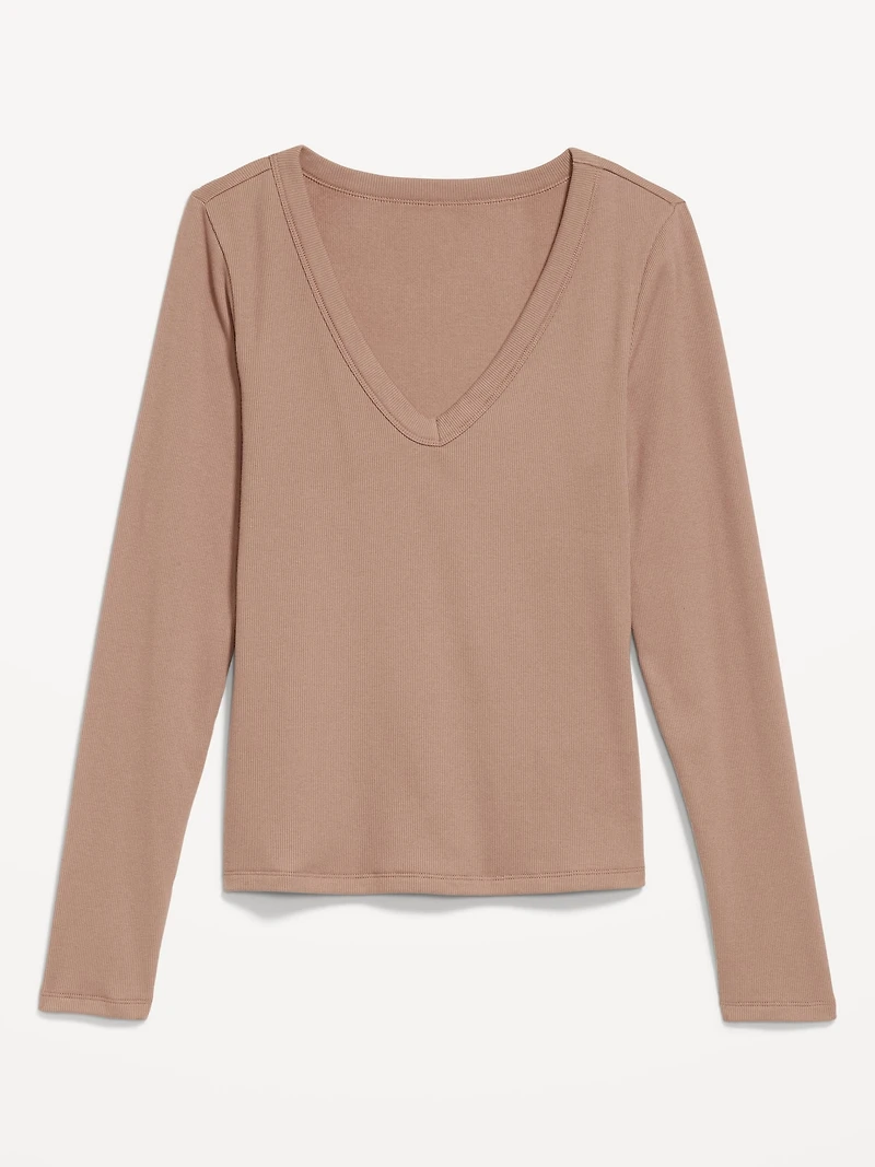 Cozy Snug Long-Sleeve V-Neck T-Shirt