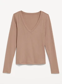 Cozy Snug Long-Sleeve V-Neck T-Shirt