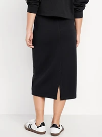 Extra High-Waisted Bounce Fleece Midi Skirt