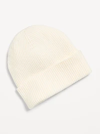 Rib-Knit Cuffed Beanie for Women