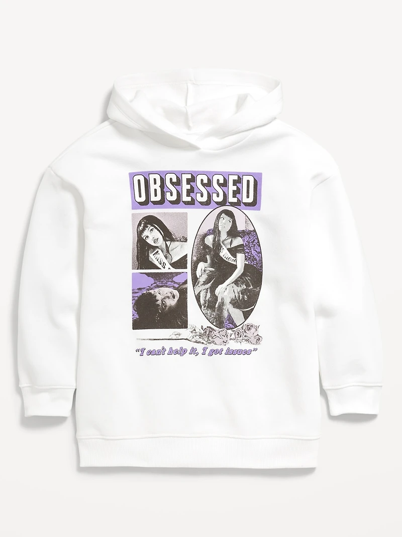 Olivia Rodrigo™ Oversized Graphic Tunic Pullover Hoodie for Girls